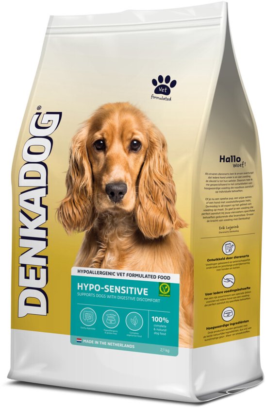 Denkadog Hondenvoer Hypo Sensitive - 4 x 2,5 kg - Voordeelverpakking