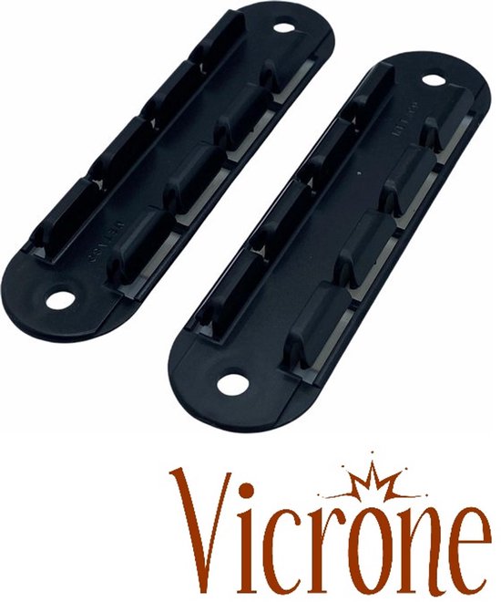 Vicrone® - Plissehordeur - Bevestigingsset - 1 stuk - zwart — afbeelding 3
