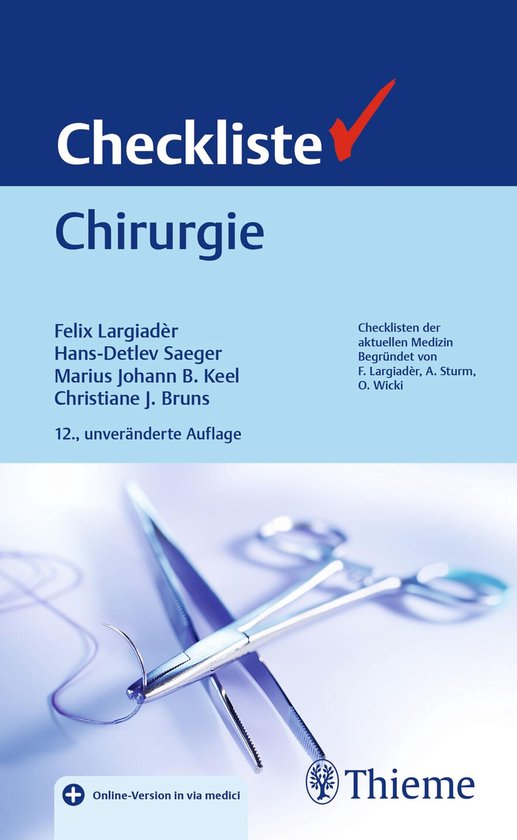 Checklisten Medizin - Checkliste Chirurgie - cover