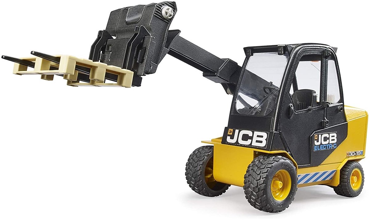 Bruder JCB Vorkheftruck met pallet - schaalmodel thumbnail 2