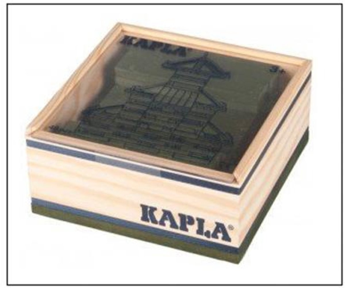 KAPLA - KAPLA Kleur - Constructiespeelgoed - Groen - 40 Plankjes
