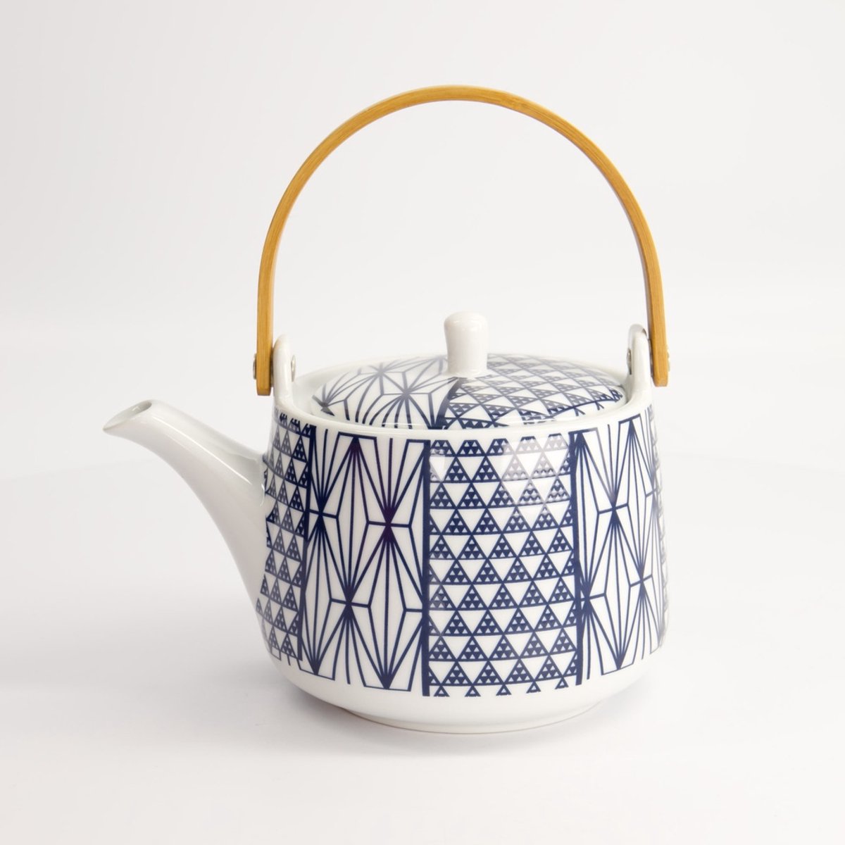 Tokyo Design Studio Teapot Blue C 1000ml Theepot met print in geschenkdoos 22275