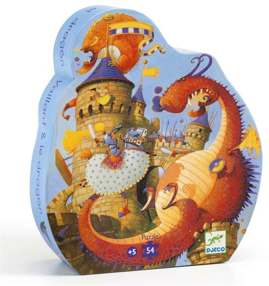 DJECO Puzzle 54 Pièces Vaillant & Les Dragons