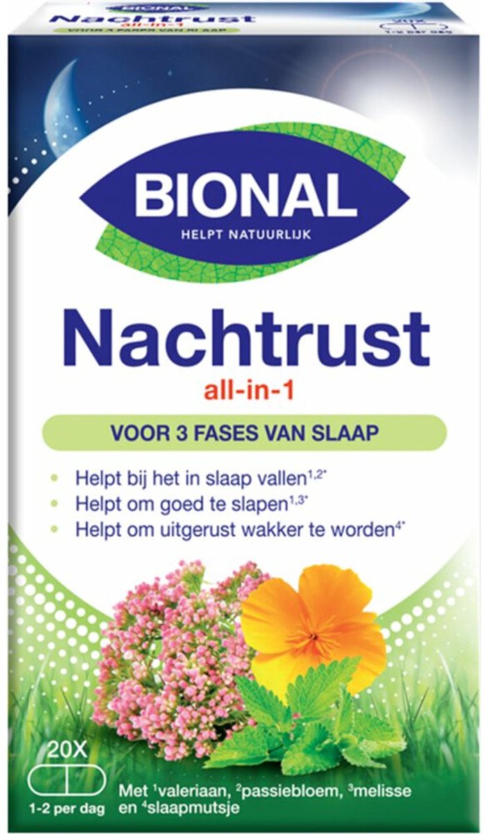 Bional - Nachtrust All-in-One - 3 x 20 tabletten - Voordeelverpakking