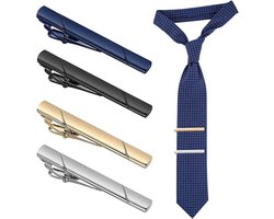 Stropdasspeld voor heren, 4 stuks klassieke metalen koperen stropdasclips - Dasspeld - Klassieke zakelijke stijl dasspeld - minimalistische stropdasspeld voor zakelijk gebruik, bruiloft, dagelijks leven, koper