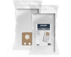 SQOON® Stofzuigerzakken Geschikt voor Nilfisk VP600 - Vervangt Model 107413076 - High Filtration voor Industriële Reiniging - 10 Stuks