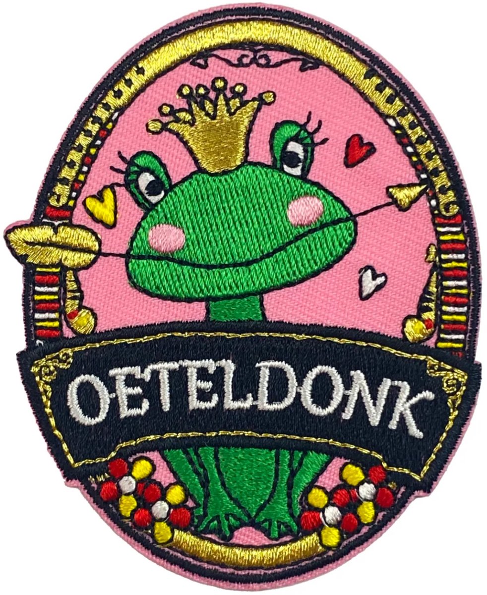 Oeteldonk embleem – Kikker roze hartje