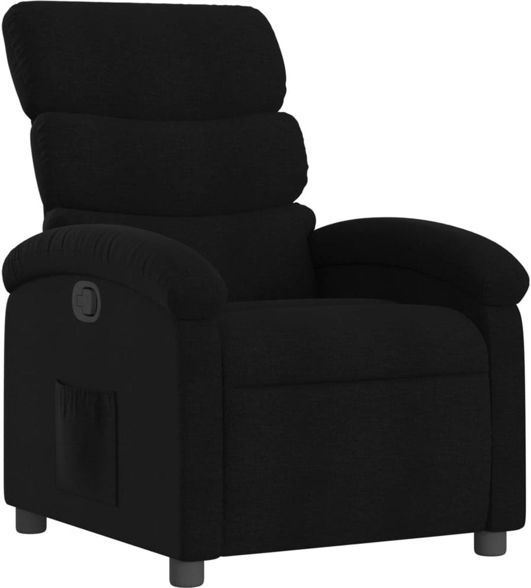 vidaXL Relaxfauteuil - Zwarte - Stof