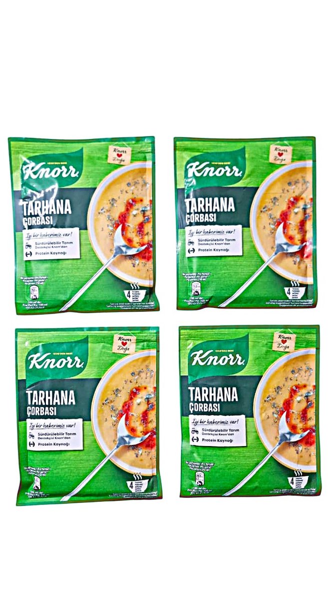 Knorr Tarhanasoep 4x74 g | Gezonde Turkse Tarhanasoep | Rijk aan vezels & voedingsstoffen- Tarhana Çorbası 4x74 g | Sağlıklı Türk Tarhana Çorbası | Lif ve Besin Kaynağı- Tarhana Soup 4x74 g | Healthy Turkish Tarhana Soup | Rich in Fiber & Nutrients