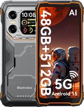 Blackview XPLORE 1 - Robuuste Smartphone - 5G - 48GB RAM - 512GB ROM - 20000mAh - 6.78 inch - Robuuste Telefoon - Nachtzicht - Android 15 - NFC - GPS - Oranje