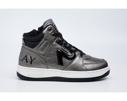 Replay - Epic Jr 18 - Meisjes - Hoge Sneaker - Donkere zilverkleur - Maat 38