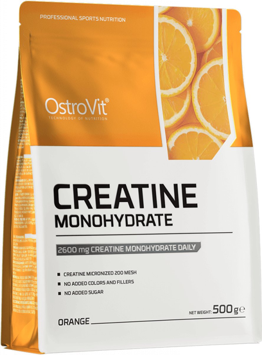 OstroVit Creatine Monohydrate - flavoured (500g) Orange - Creatine - Creatine Monohydraat