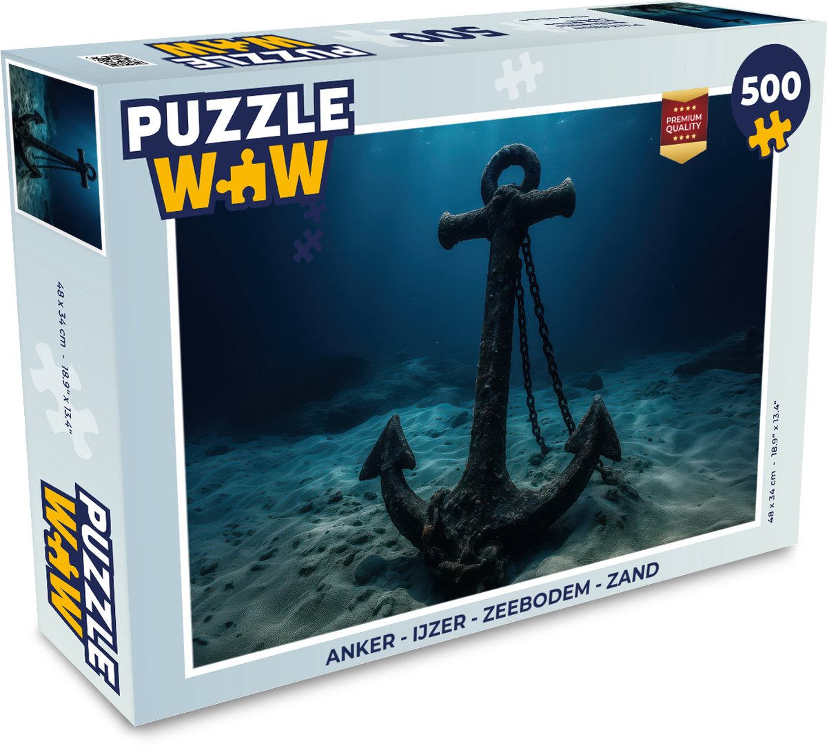 Puzzel Anker - Ijzer - Zeebodem - Zand - Legpuzzel - Puzzel 500 stukjes