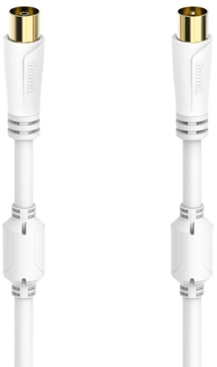 Hama Antennekabel Coaxstekker - Coaxkoppeling Verguld 7,5 M 100 DB