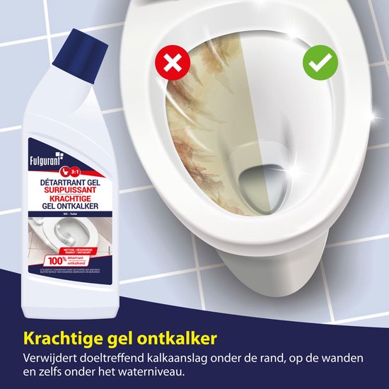 Fulgurant - Krachtige gel toiletontkalker - 750ml