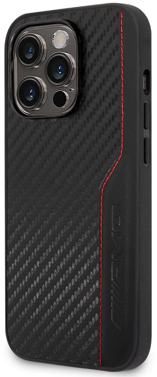Mercedes-AMG Carbon Back Case voor Apple iPhone 14 Pro (6.1") - Zwart