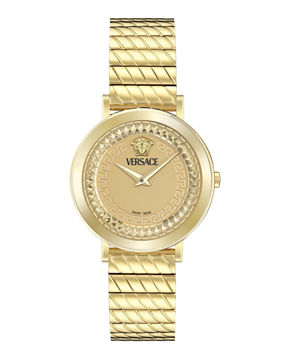 Versace Delphinus VE0O00525 Horloge - Staal - Goudkleurig - Ø 35 mm