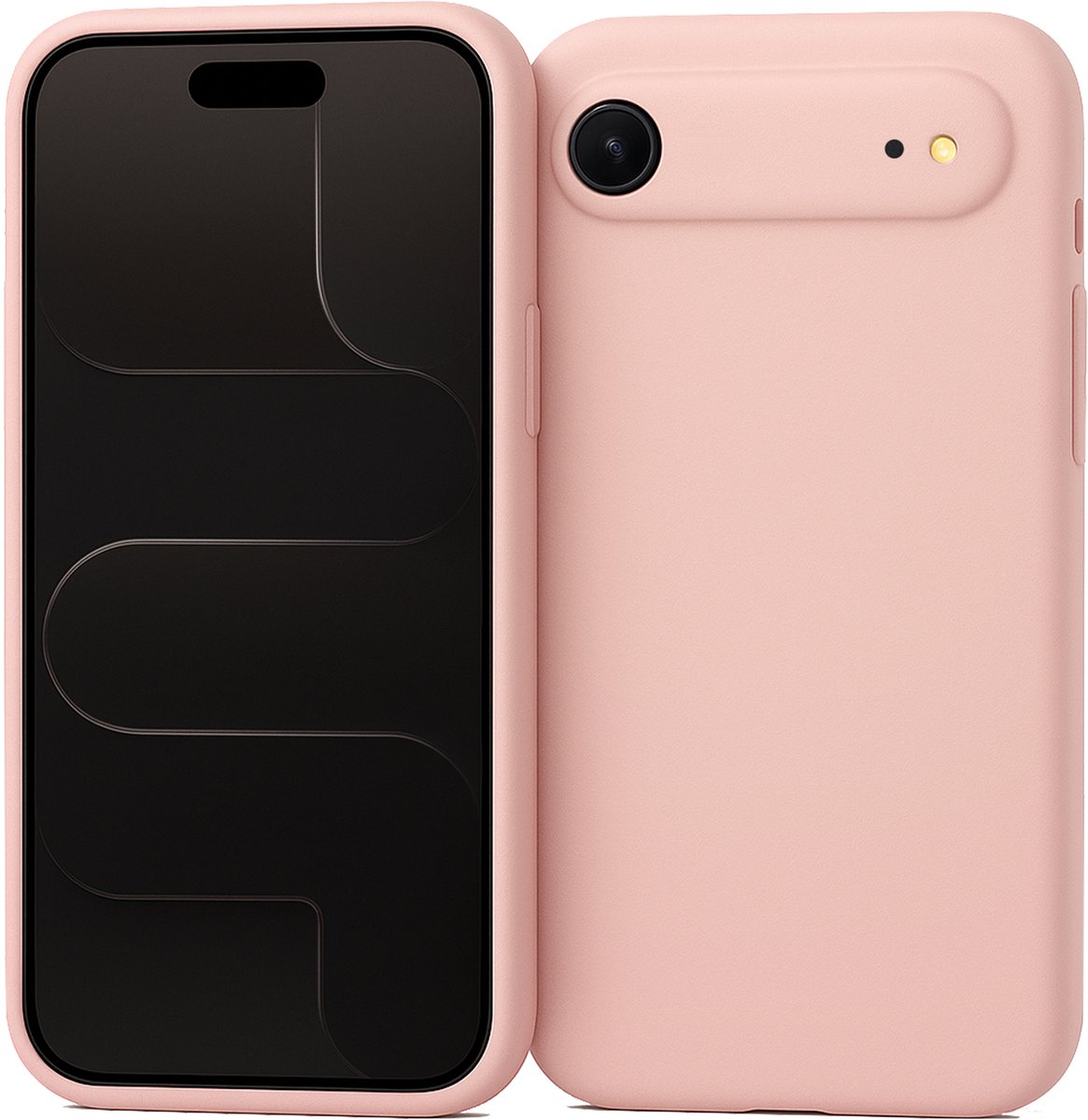 Hoesje geschikt voor iPhone 17 Air - Mat Back Case Roze