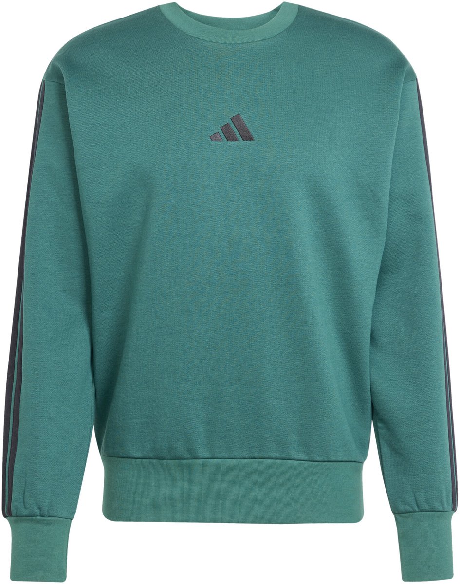 Adidas Essentials 3 Stripes Fleece Sweatshirt XL Man Zwart