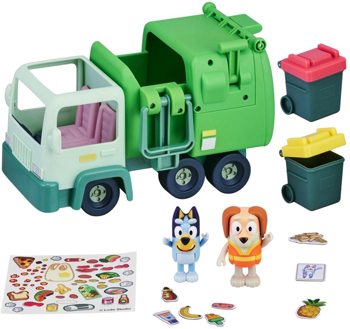 BLUEY - Vuilniswagen met 2 Speelfiguren - Speelset — afbeelding 3