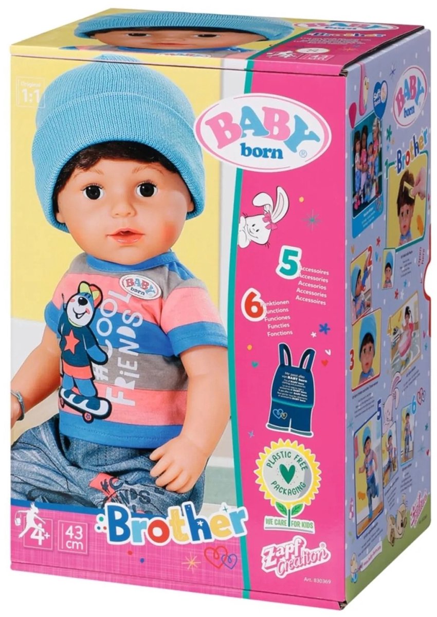 BABY born Broer - Babypop 43cm — afbeelding 9
