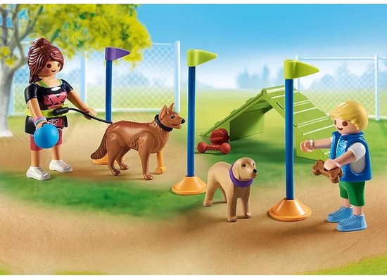 PLAYMOBIL My Life Parc à chiens 71745