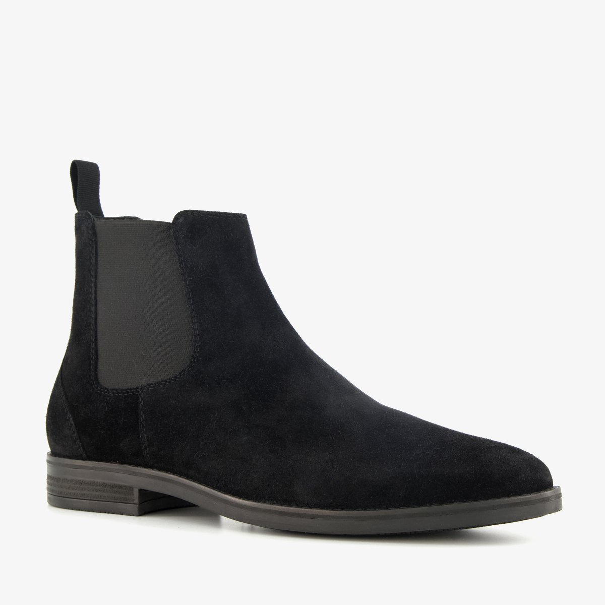 Van Beers suede heren Chelsea boots zwart - Maat 41