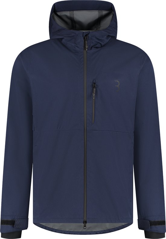 Veste de cyclisme BBB Rainshield Explorer - Veste de cyclisme déperlante pour homme et femme - Veste de cyclisme pour les trajets quotidiens - Blauw foncé - Taille XXXL - BBW-450