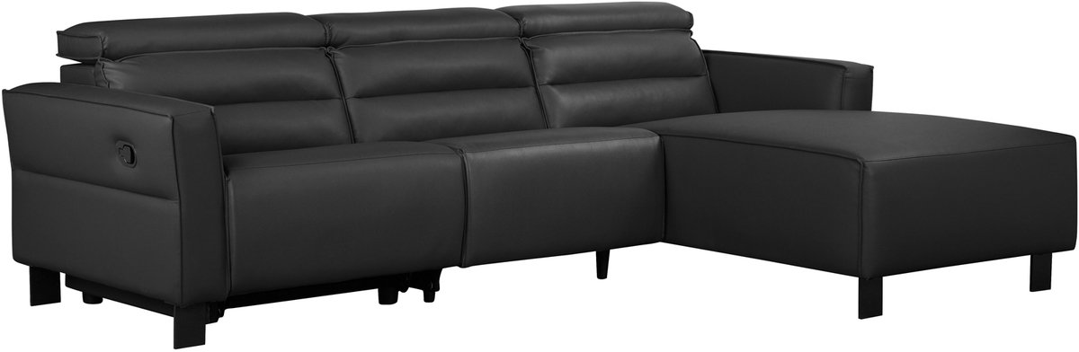 Notio Living Carpari-Hoekbank - Relax - Zwart PU