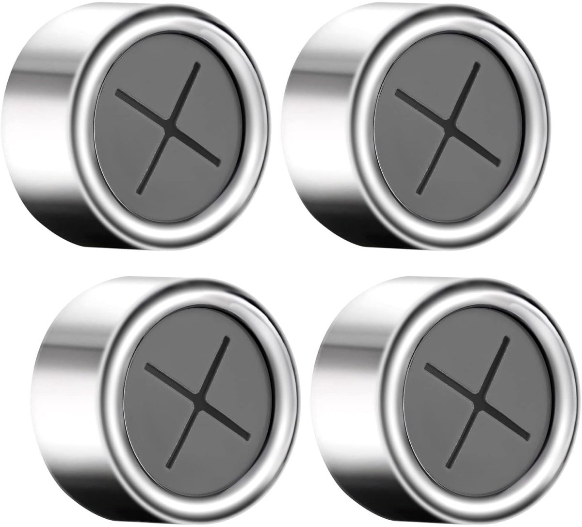 TOVBMUP 4 Stuks Gerechtendoekhouder - Rond Zelfklevend Handdoekhaken Set - 4.2x2.2cm - Gladde Randen Waterdicht ABS Materiaal - Geschikt voor Keuken Badkamer en Huishouden - Incl. Montageaccessoires
