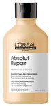Shampoing L'Oréal Professionnel Absolut Repair dans une bouteille beige de 300 ml avec un bouchon noir.