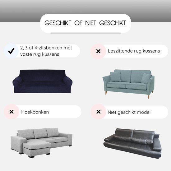 Hilvard - Bankhoes 3 zitsbanken - (185 - 230 cm) - Zand - Velvet - Stretch - Bankbeschermer - Meubelhoes - Tegen beschadigingen en vlekken - Zetelhoes - Zetelovertrek