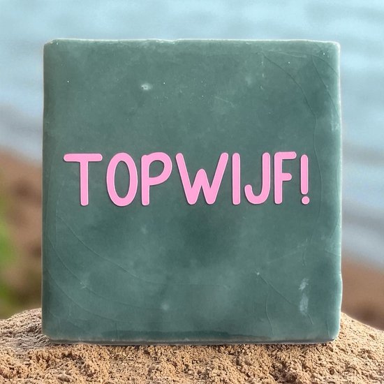 Tuile de Hip avec texte - Top Woman - Turquoise - Dicton - Cadeau - Présent - Quatrième anniversaire - Saint Noël- Remonte-moi