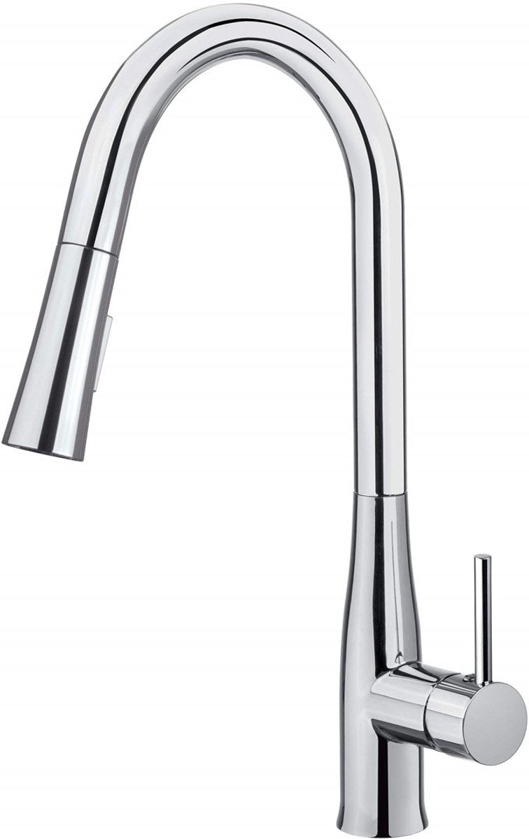 Kitchen faucet with pull-out spout - 2 jet types