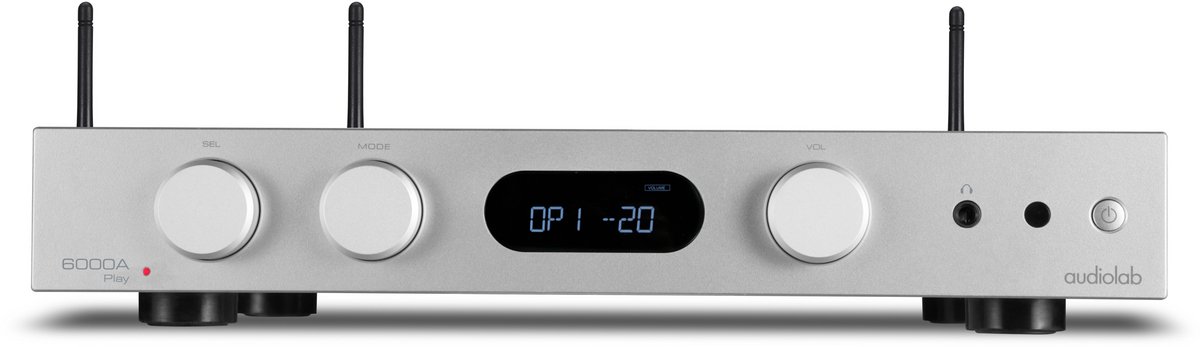 Audiolab 6000A Play Versterker + Streamer Zilver