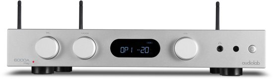 Audiolab 6000A Play Geïntegreerde Versterker met Streamer – Bluetooth – Multiroom – ES9018 DAC – Zilver