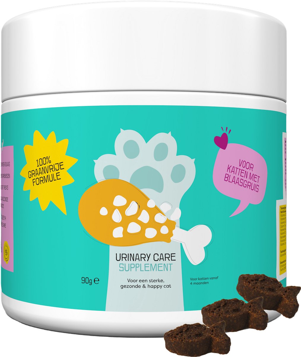 Tommie the Cat - urinary supplement voor kat - graanvrij - 90 chewies kattensnoepjes - kattensnacks tegen blaasgruis - lekker en gezond