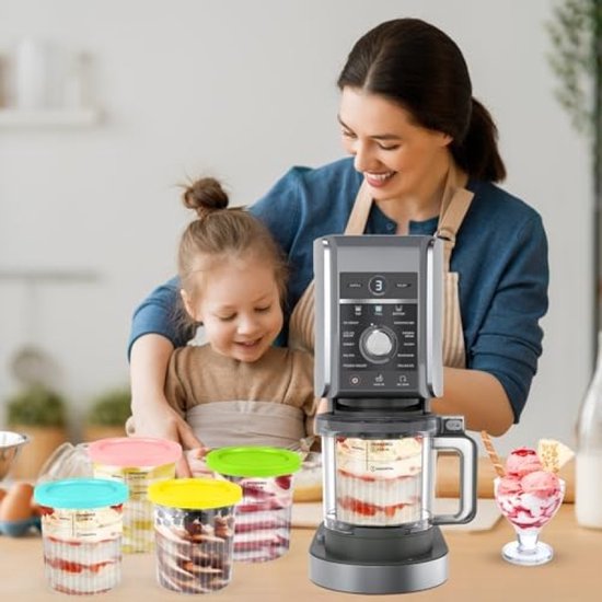 PolkaHome IJscontainerset - 4 Stuks Vriesbakken met Lepels voor Dessertbereiding van PolkaHome — afbeelding 3