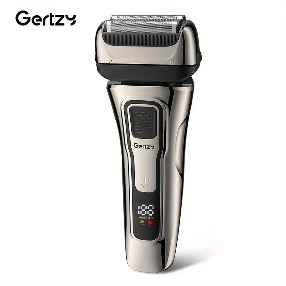 2in1 Gertzy Scheerapparaat - Digitale Full Body Shaver + Precisie/Baardtrimmer - Usb-Oplaadbare 2in1 Shaver - Perfecte Reiseditie - Ultieme Lichaamshaar Verzorging voor Dames en Heren - Kleur: Zilver