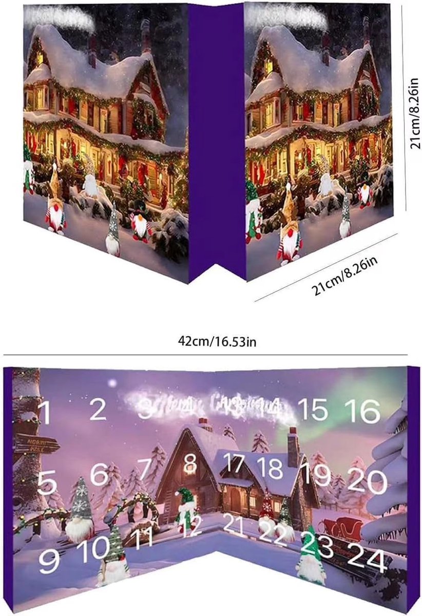 Calendrier De L'Avent Gnome 2025 - 24 Jours - Décoration De Noël Pour Sapin, Manteau - Enfants Et Adultes