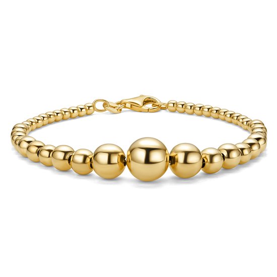 Bracelet Miore couleur or rose pour femme en Argent 925 - Plaqué or 18 carats - Bracelet hypoallergénique - Cerceaux artisanales - Fabriqué en Italie