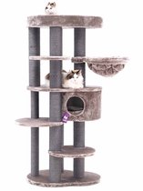 Arbre à chat Petrebels Isabella 170 Design - Cappuccino - Qualité Premium - Arbre à chat XXL pour grands chats
