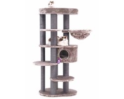 Petrebels Isabella 170 Design Krabpaal - Cappuccino - Premium kwaliteit - XXL krabpaal voor grote katten