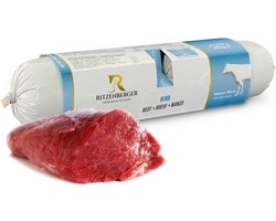 Ritzenberger Pup, Rundvlees met Zoete Aardappel gestoomde worst. Doos 24 x 400. Totaal 9.6 kilo