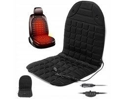 Stoelverwarmer - warmtekussen - 12V Autoverwarming - 30-65°C Instelbaar - Antislip Ontwerp - Automatische Temperatuurregeling - 5A Zekering - Voor Auto en Motor