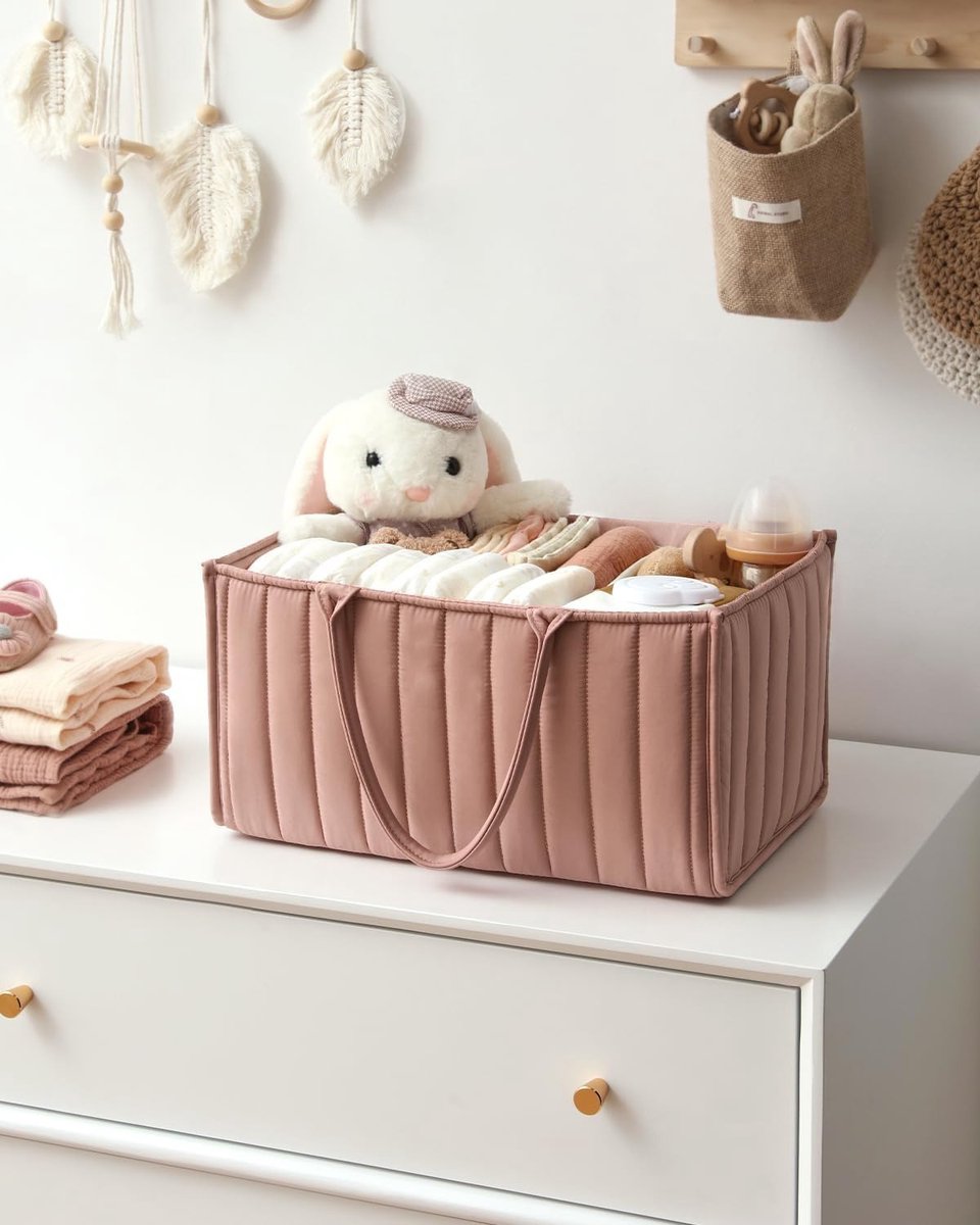 Impact Life Luiertas Organizer Baby Luiermand Opbergmand met Verwijderbare Vakken & Handvat thumbnail 3