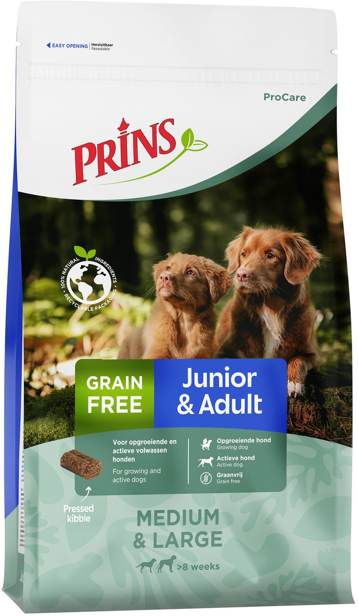 Prins ProCare Graanvrij Junior&Adult Hondenvoer 3 kg