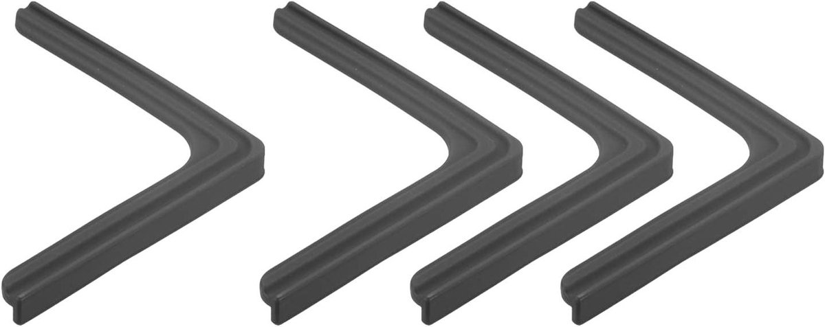 Image of 4 Stuks Hoekbescherming Schuim Veiligheidsbumper - 70 mm Dikte - Zwart - Kindveiligheid