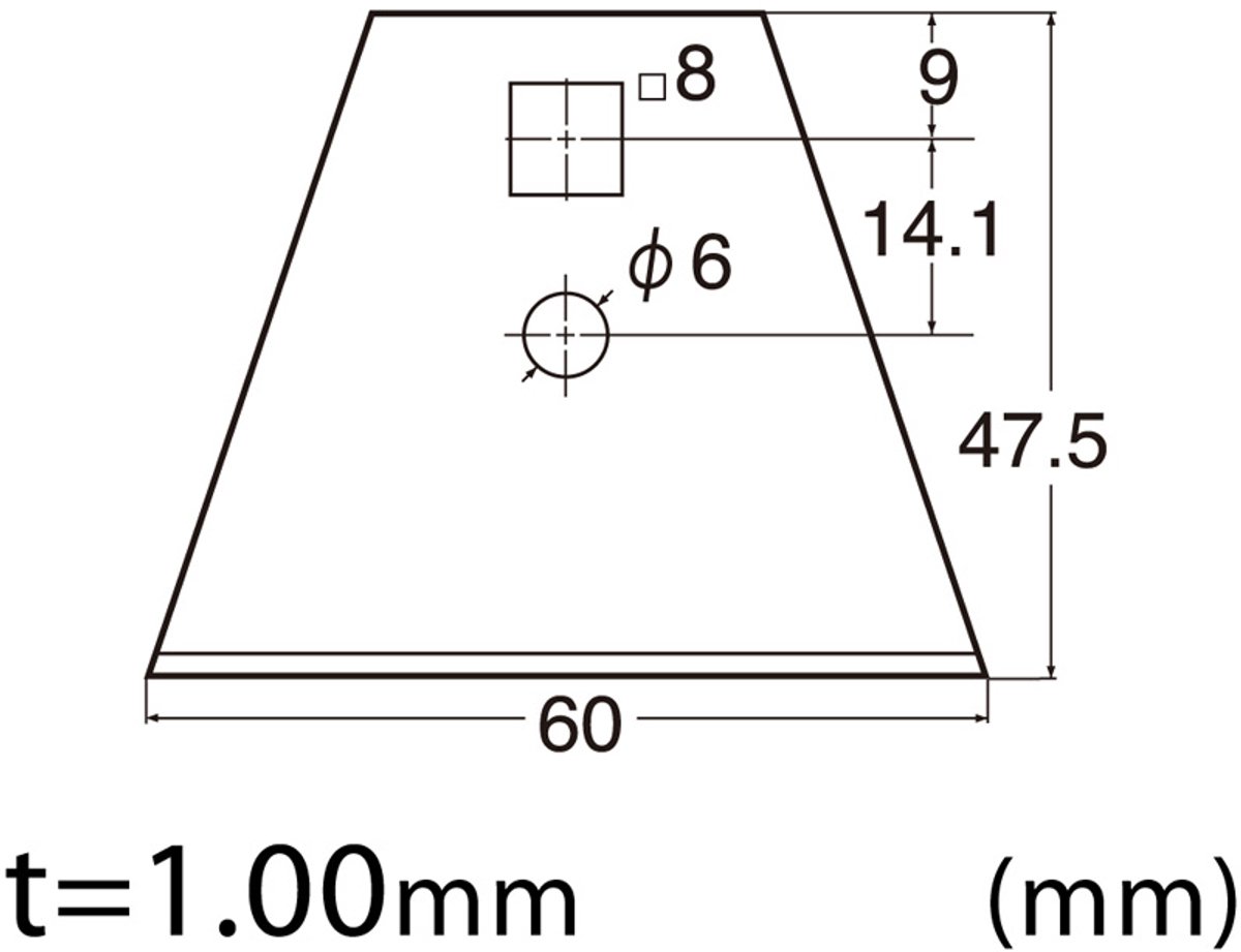 NT Cutter Reservemes BSC-21P, mesbreedte: 60 mm