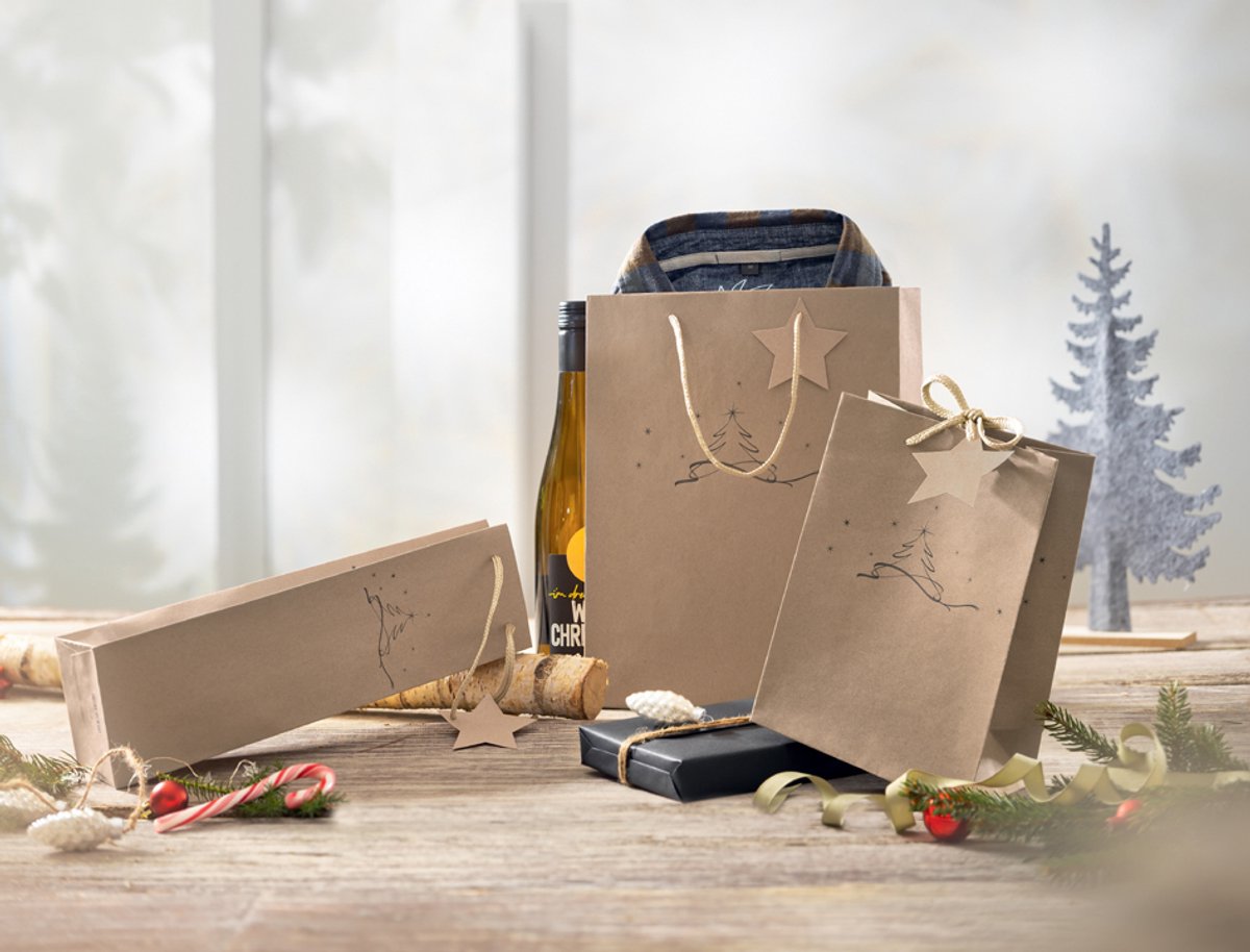 Grote cadeauzak 'Kerstboom'